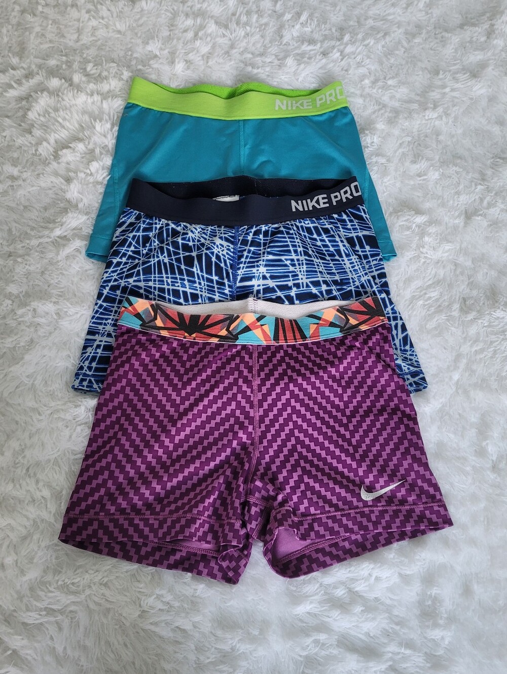 Three Pairs of Spandex Shorts | All Size Medium | Nike